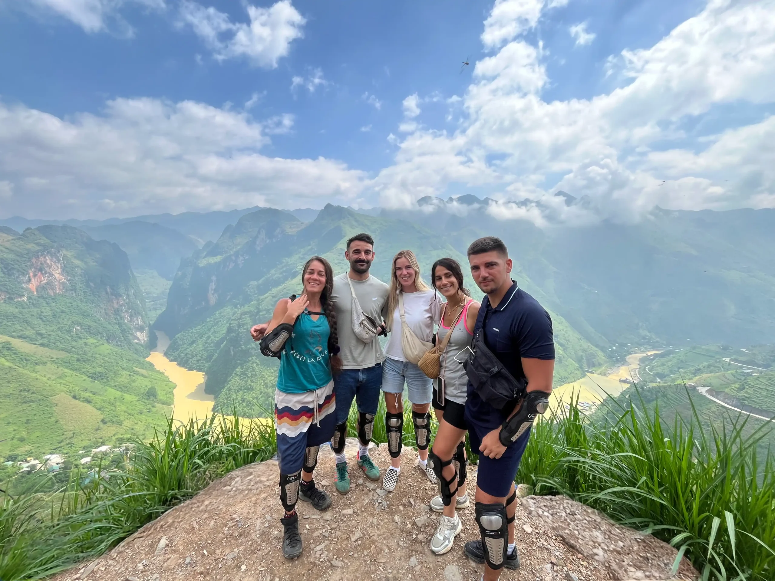Safety gear and well-maintained motorbikes on Ha Giang Loop tours